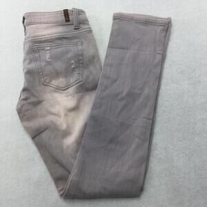 Sky Jeans Skinny Jeans Juniors 5/6 Gray Light Wash Distressed Stretch Denim